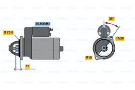 BOSCH 0001107093 - MOTOR DE ARRANQUE