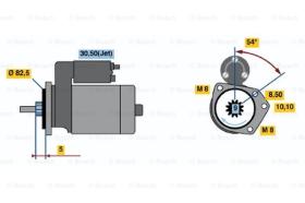 BOSCH 0001107103 - MOTOR DE ARRANQUE