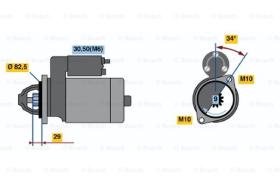 BOSCH 0001107403 - MOTOR DE ARRANQUE