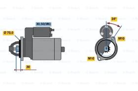 BOSCH 0001107540 - MOTOR DE ARRANQUE