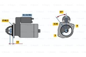 BOSCH 0001107411 - MOTOR DE ARRANQUE