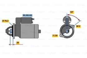 BOSCH 0001107423 - MOTOR DE ARRANQUE