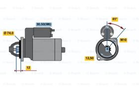 BOSCH 0001107431 - MOTOR DE ARRANQUE