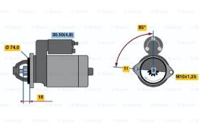 BOSCH 0001107433 - MOTOR DE ARRANQUE