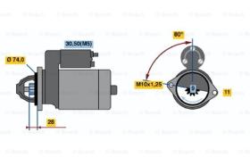 BOSCH 0001107438 - MOTOR DE ARRANQUE