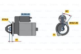 BOSCH 0001107440 - MOTOR DE ARRANQUE