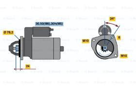 BOSCH 0001107442 - MOTOR DE ARRANQUE