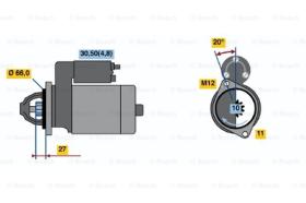 BOSCH 0001107452 - MOTOR DE ARRANQUE