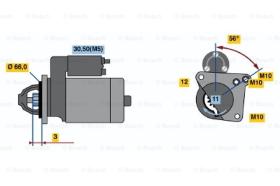 BOSCH 0001107476 - MOTOR DE ARRANQUE