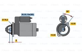 BOSCH 0001108019 - MOTOR DE ARRANQUE