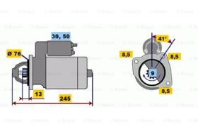 BOSCH 0001108048 - MOTOR DE ARRANQUE