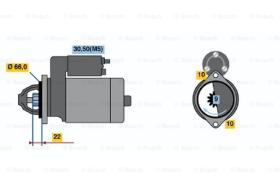 BOSCH 0001108154 - MOTOR DE ARRANQUE