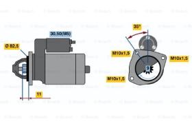 BOSCH 0001108070 - MOTOR DE ARRANQUE