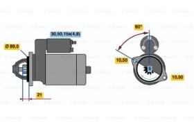 BOSCH 0001108092 - MOTOR DE ARRANQUE