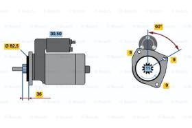 BOSCH 0001108099 - MOTOR DE ARRANQUE