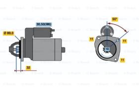 BOSCH 0001108111 - MOTOR DE ARRANQUE