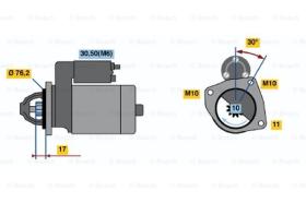 BOSCH 0001108121 - MOTOR DE ARRANQUE