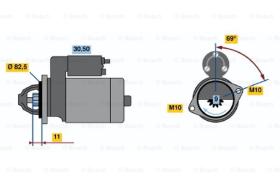 BOSCH 0001108123 - MOTOR DE ARRANQUE