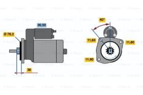 BOSCH 0001108127 - MOTOR DE ARRANQUE