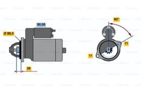 BOSCH 0001108131 - MOTOR DE ARRANQUE