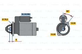 BOSCH 0001108133 - MOTOR DE ARRANQUE