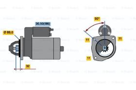 BOSCH 0001108141 - MOTOR DE ARRANQUE