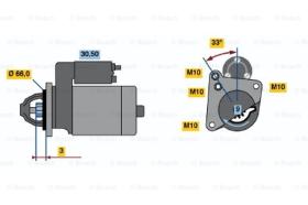 BOSCH 0001108143 - MOTOR DE ARRANQUE