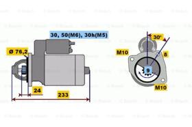 BOSCH 0001108157 - MOTOR DE ARRANQUE