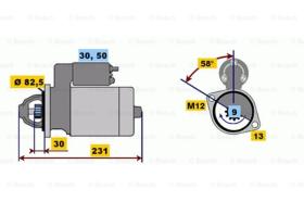 BOSCH 0001108174 - MOTOR DE ARRANQUE