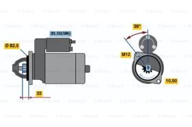 BOSCH 0001108184 - MOTOR DE ARRANQUE