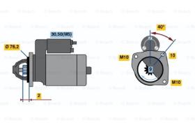 BOSCH 0001108189 - MOTOR DE ARRANQUE