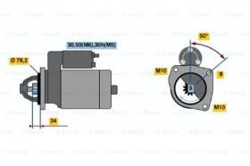 BOSCH 0001108245 - MOTOR DE ARRANQUE