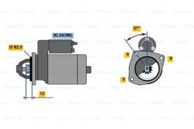 BOSCH 0001108247 - MOTOR DE ARRANQUE