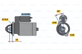 BOSCH 0001108217 - MOTOR DE ARRANQUE