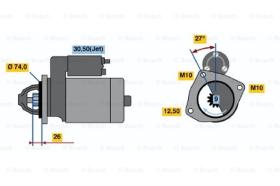 BOSCH 0001108228 - MOTOR DE ARRANQUE