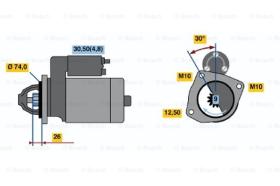 BOSCH 0001108237 - MOTOR DE ARRANQUE