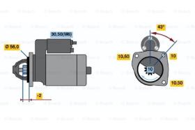 BOSCH 0001108411 - MOTOR DE ARRANQUE