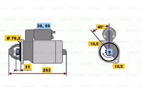 BOSCH 0001109009 - MOTOR DE ARRANQUE