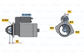 BOSCH 0001109011 - MOTOR DE ARRANQUE