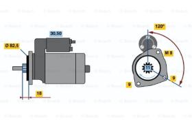 BOSCH 0001109017 - MOTOR DE ARRANQUE