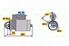 BOSCH 0001109021 - MOTOR DE ARRANQUE