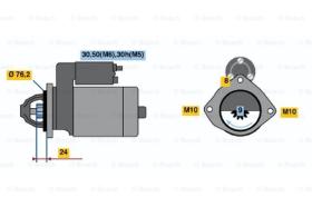 BOSCH 0001109025 - MOTOR DE ARRANQUE