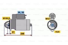 BOSCH 0001109062 - MOTOR DE ARRANQUE