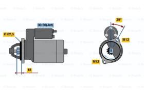 BOSCH 0001109064 - MOTOR DE ARRANQUE