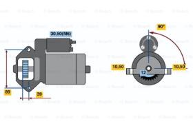 BOSCH 0001109205 - MOTOR DE ARRANQUE