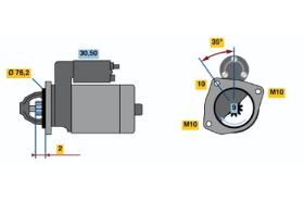 BOSCH 0001109252 - MOTOR DE ARRANQUE