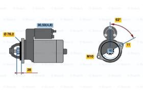 BOSCH 0001109260 - MOTOR DE ARRANQUE