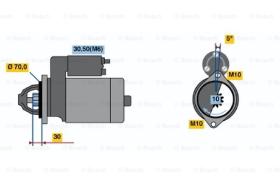 BOSCH 0001109262 - MOTOR DE ARRANQUE