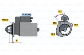 BOSCH 0001109300 - MOTOR DE ARRANQUE