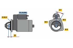 BOSCH 0001109371 - MOTOR DE ARRANQUE